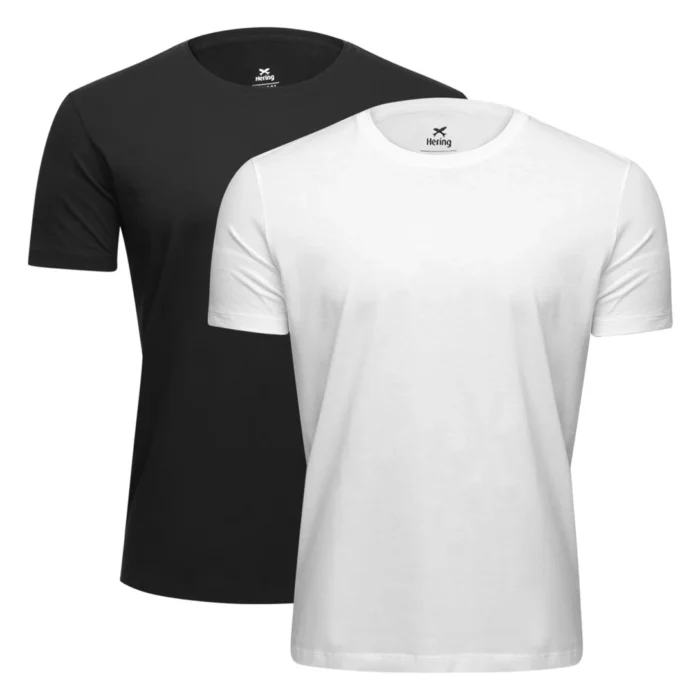 camisa preta e branca